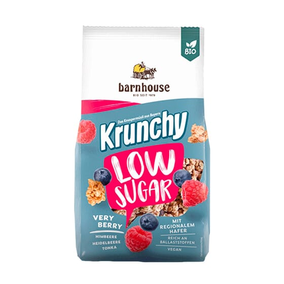 Muesli Krunchy Fruits rouges à faible teneur en sucre Barnhouse 375 g