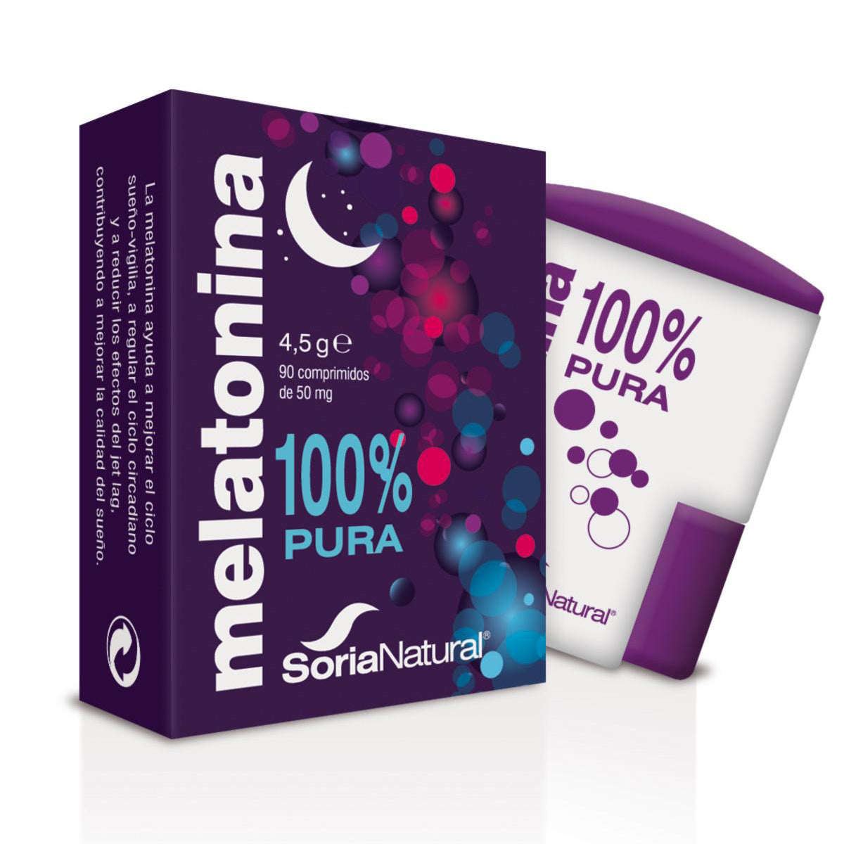 Pack 3x Mélatonine Soria Natural, 90 comprimés