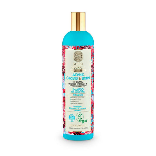 Shampoo für alle Haartypen mit Schizandra, Ginseng und Biotin Natura Siberica 400 ml