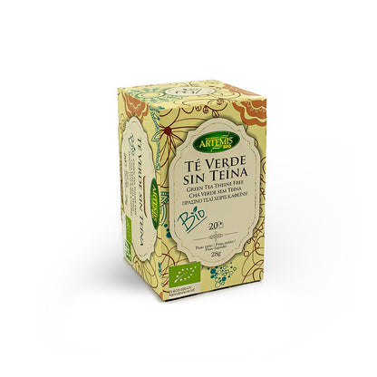 Té Verde sin teina Artemis, 20 bolsitas