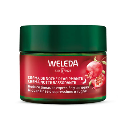 Crème de nuit raffermissante à la grenade et aux peptides de maca Weleda 40 ml