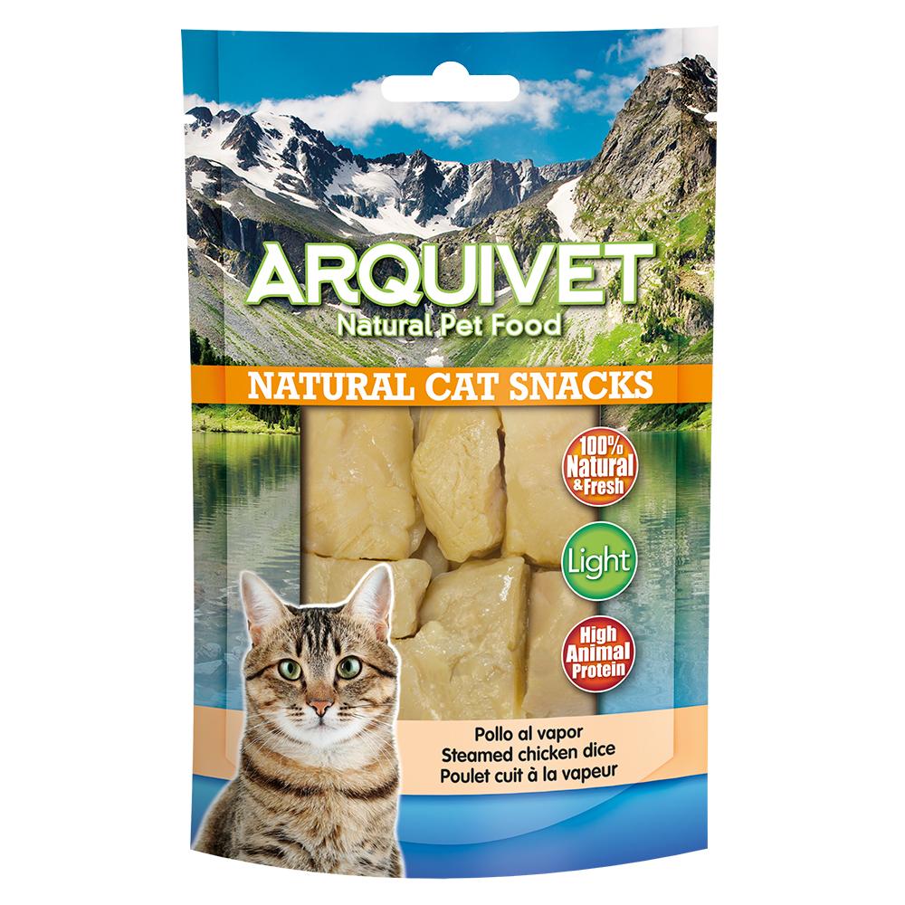 Pollo al vapore Arquivet 50 g Snack naturale per gatti