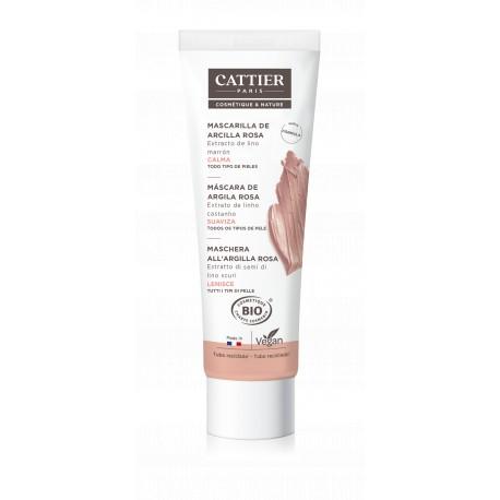 Masque à l'argile rose (peau sensible) Cattier 100 ml