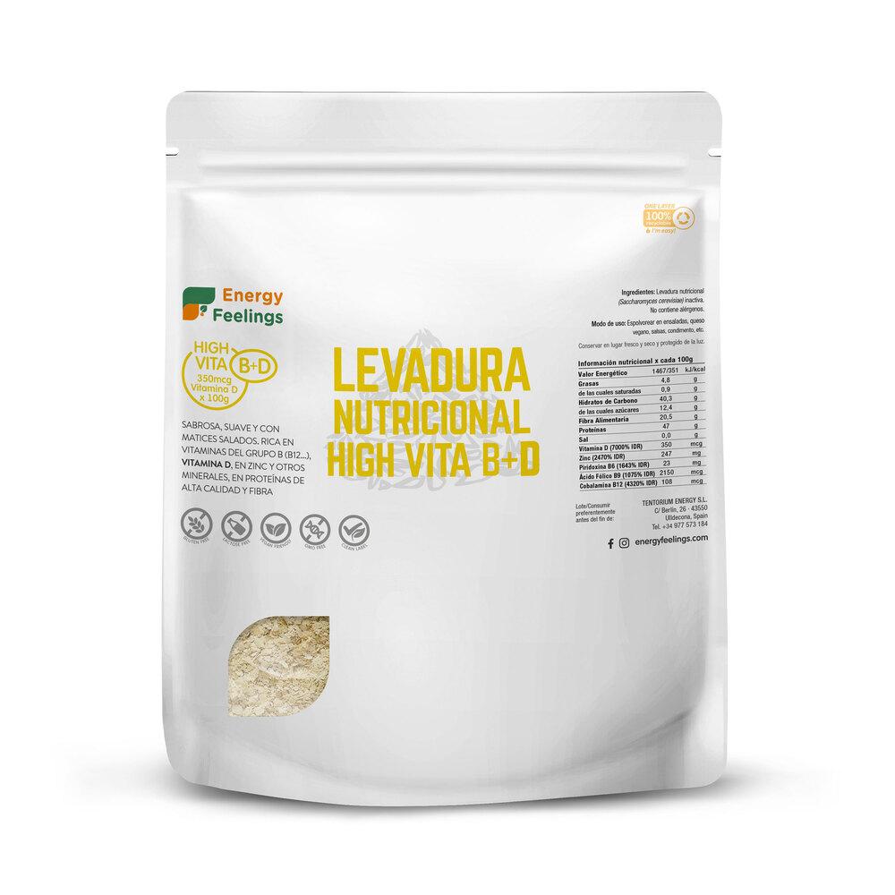 Confezione da 2 lieviti nutrizionali ad alto contenuto di vitamina D Energy Feelings 1 kg