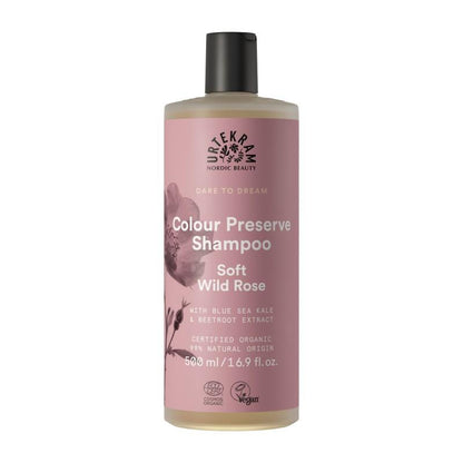 Soft Wild Rose Color shampoo Urtekram, 500 ml