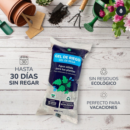 Confezione da 12 gel per irrigazione Planeta Huerto 400 ml