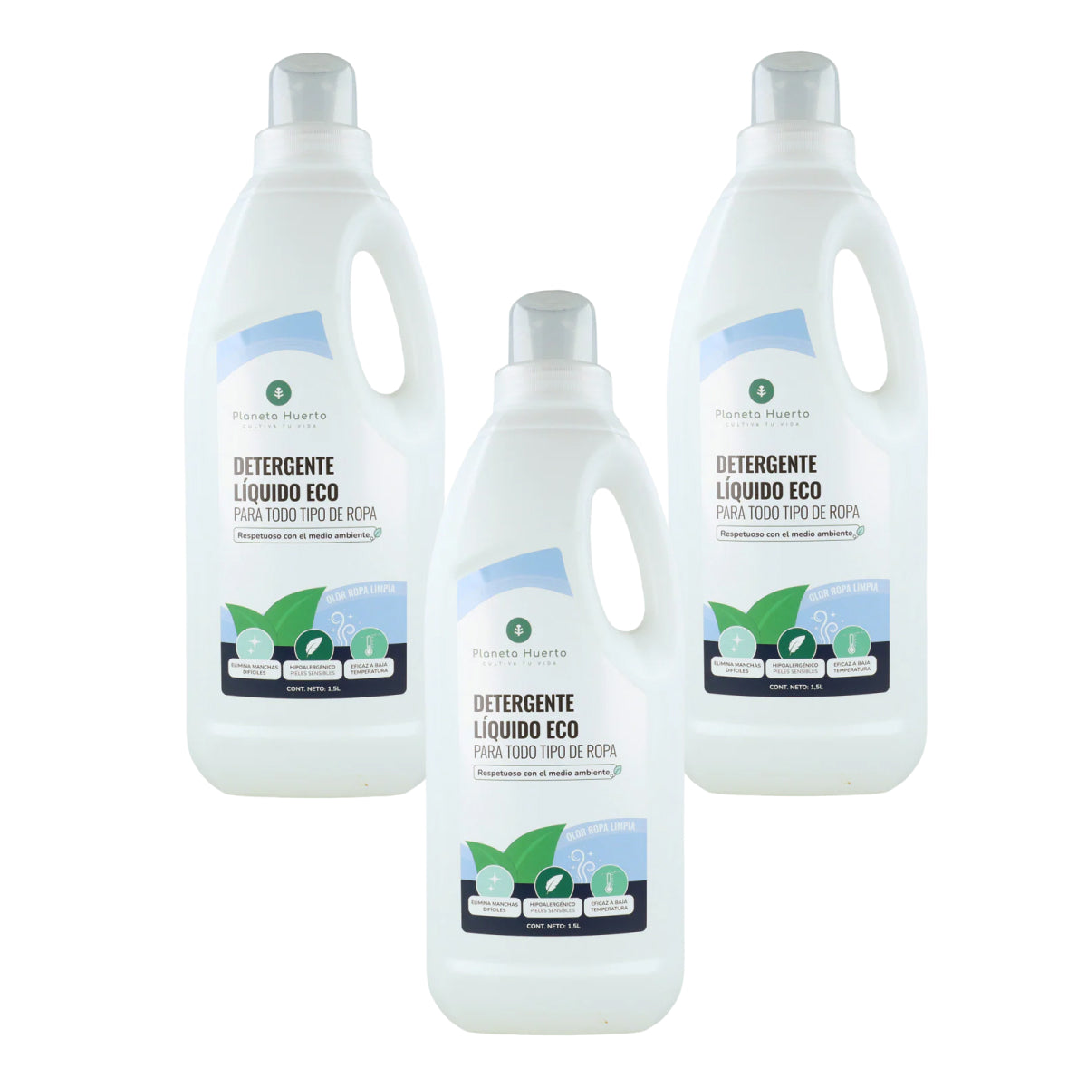 Pak 3xLiquid Wasmiddel ECO Natuurlijke geur van schone kleren Planet Garden 1,5 Liter