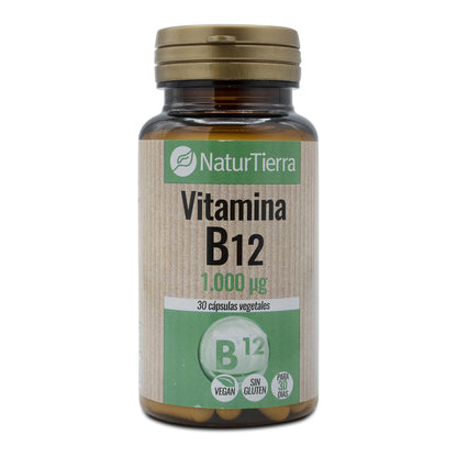 Vitamin B12, 30 vegetabiliska kapslar. NaturTierra