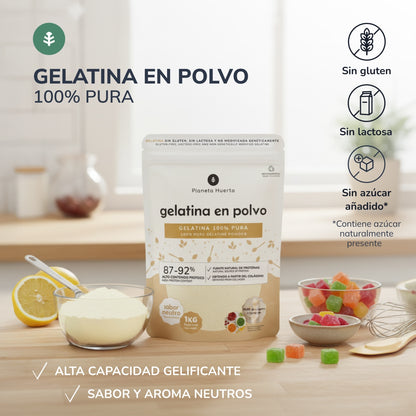 Neutrale Gelatinepulver als Kollagenquelle Planeta Huerto 1 kg
