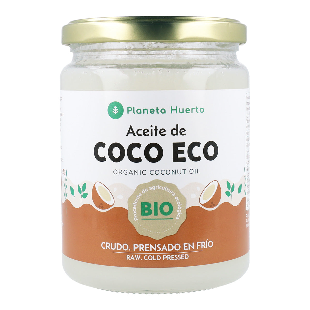 Olej kokosowy z pierwszego tłoczenia ECO Planeta Huerto 500 ml