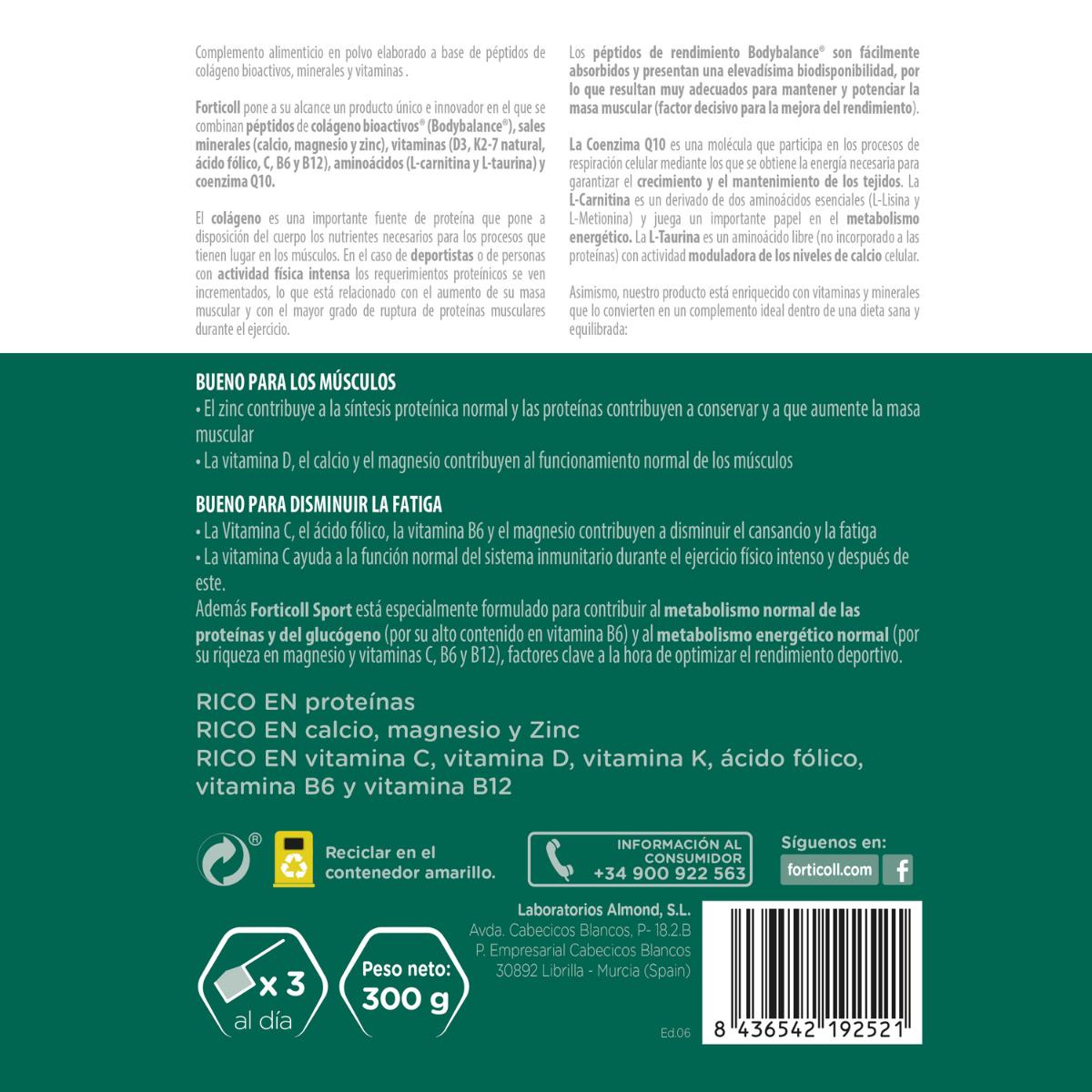 Peptydy kolagenowe Forticoll Sport 300 g