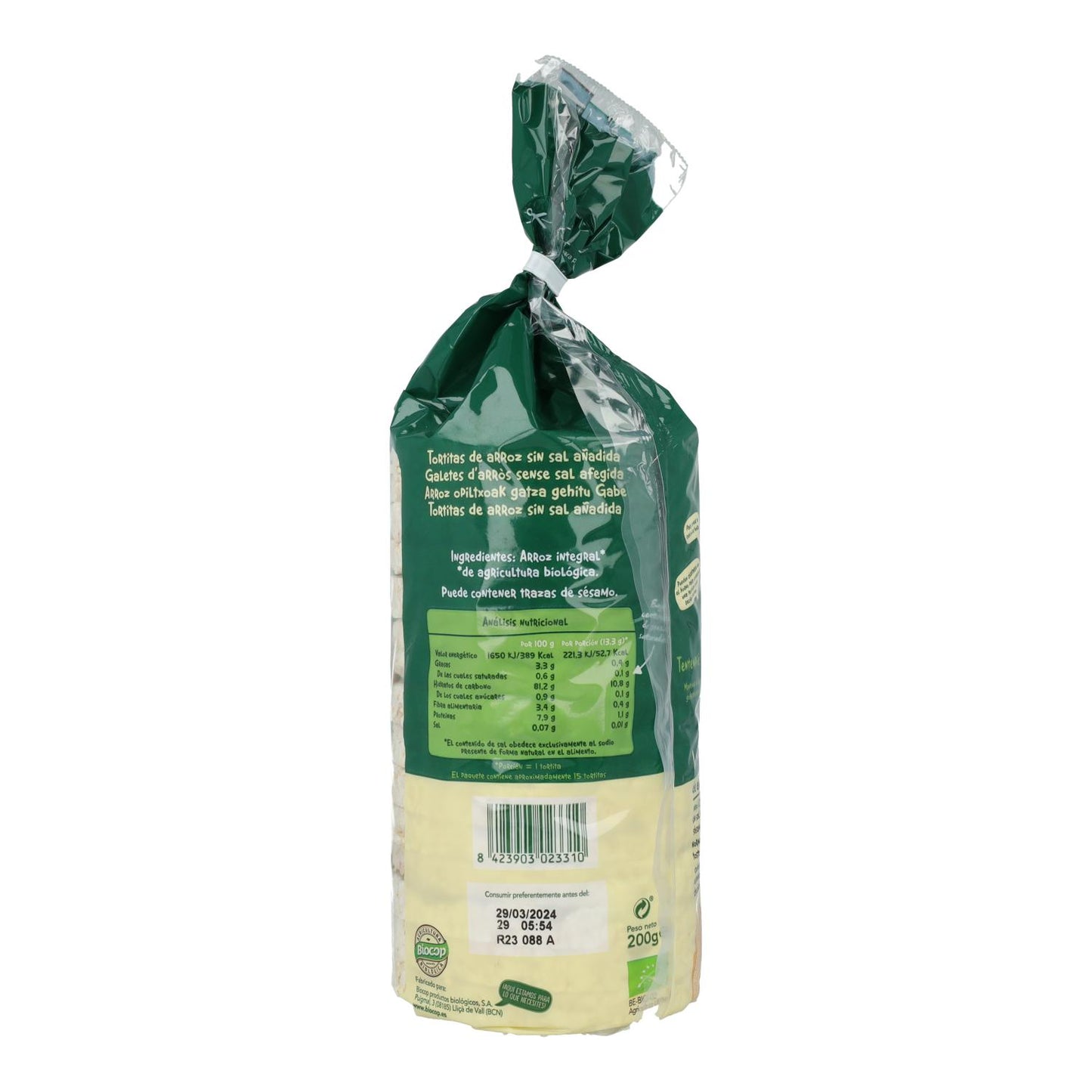Biocop Unsalted Rice Cakes 200 g