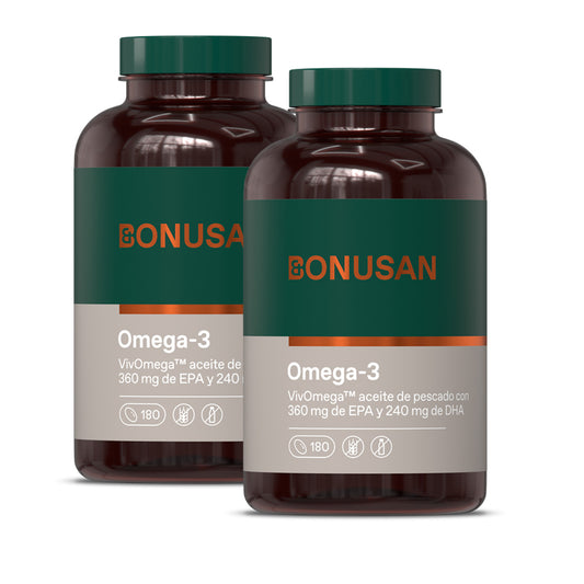 Pakket 2x Omega-3 Bonusan 180 capsules