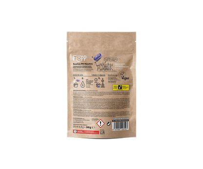 2er-Pack ECO-Bodenreiniger, pH-neutral, Doypack Flopp 20 Kapseln