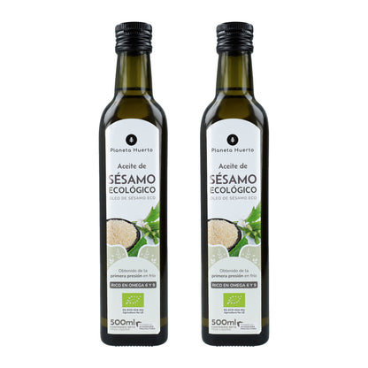 Pack of 2 x ECO Planeta Huerto Cold-pressed Sesame Oil 500 ml