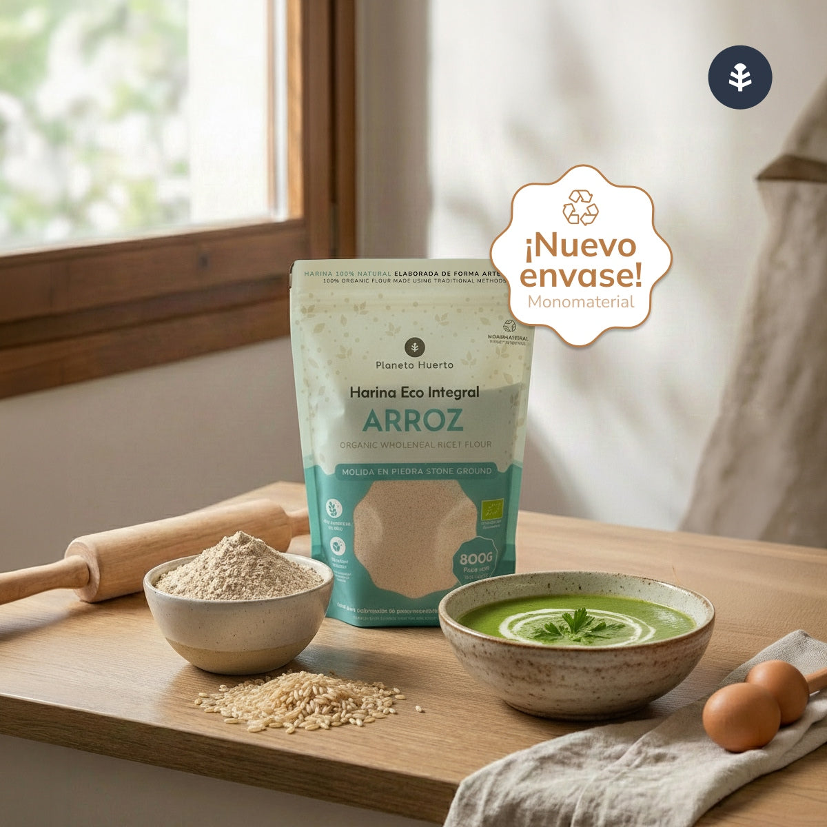 Farine de riz complète Eco Planeta Huerto 800 g