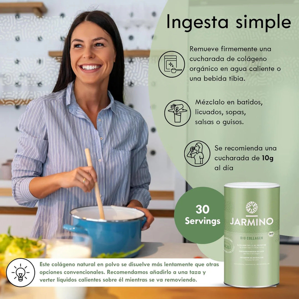 Bio-Kollagenpulver Jarmino 300 g