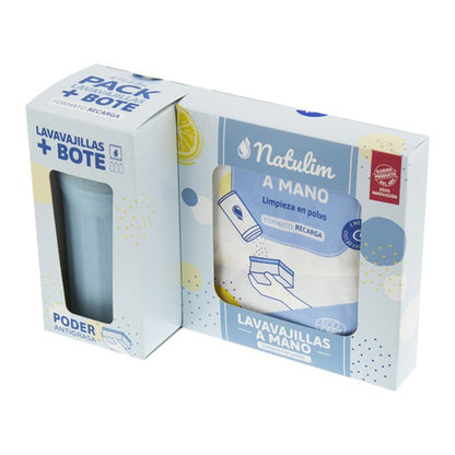Natulim Lemon Hand Dishwashing Powder Pack (bottle + refill)