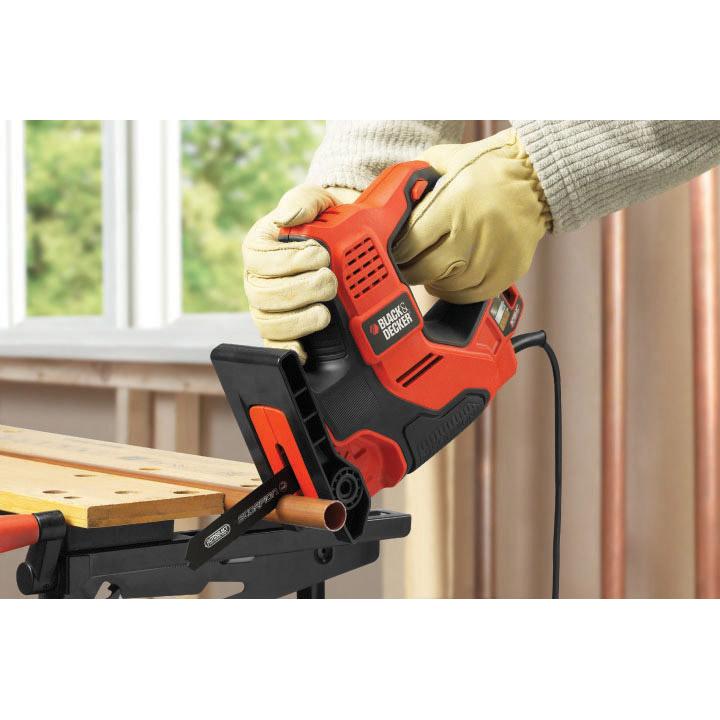 Sierra Scorpion 500W AutoSelect + 3 zaagbladen en koffer Black+Decker RS890K-QS