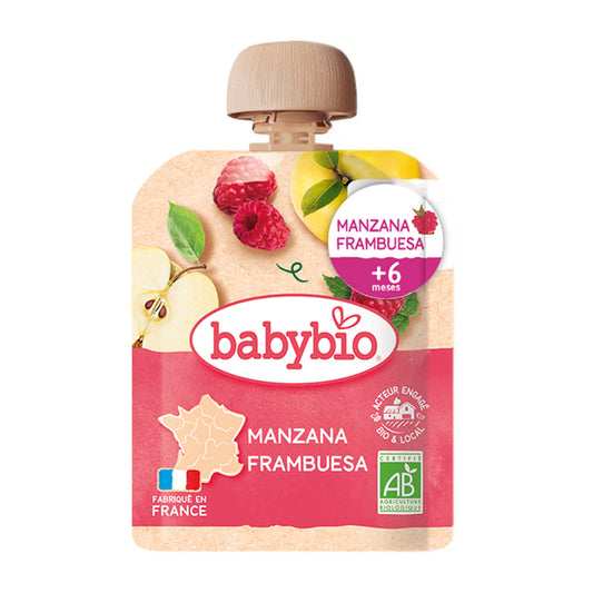 Pochettes pomme et framboise (à partir de 6 mois) BabyBio 90 g