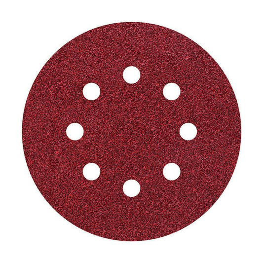 25 zelfklevende schuurschijven met perforatie Ø 125 mm Wolfcraft korrel 40