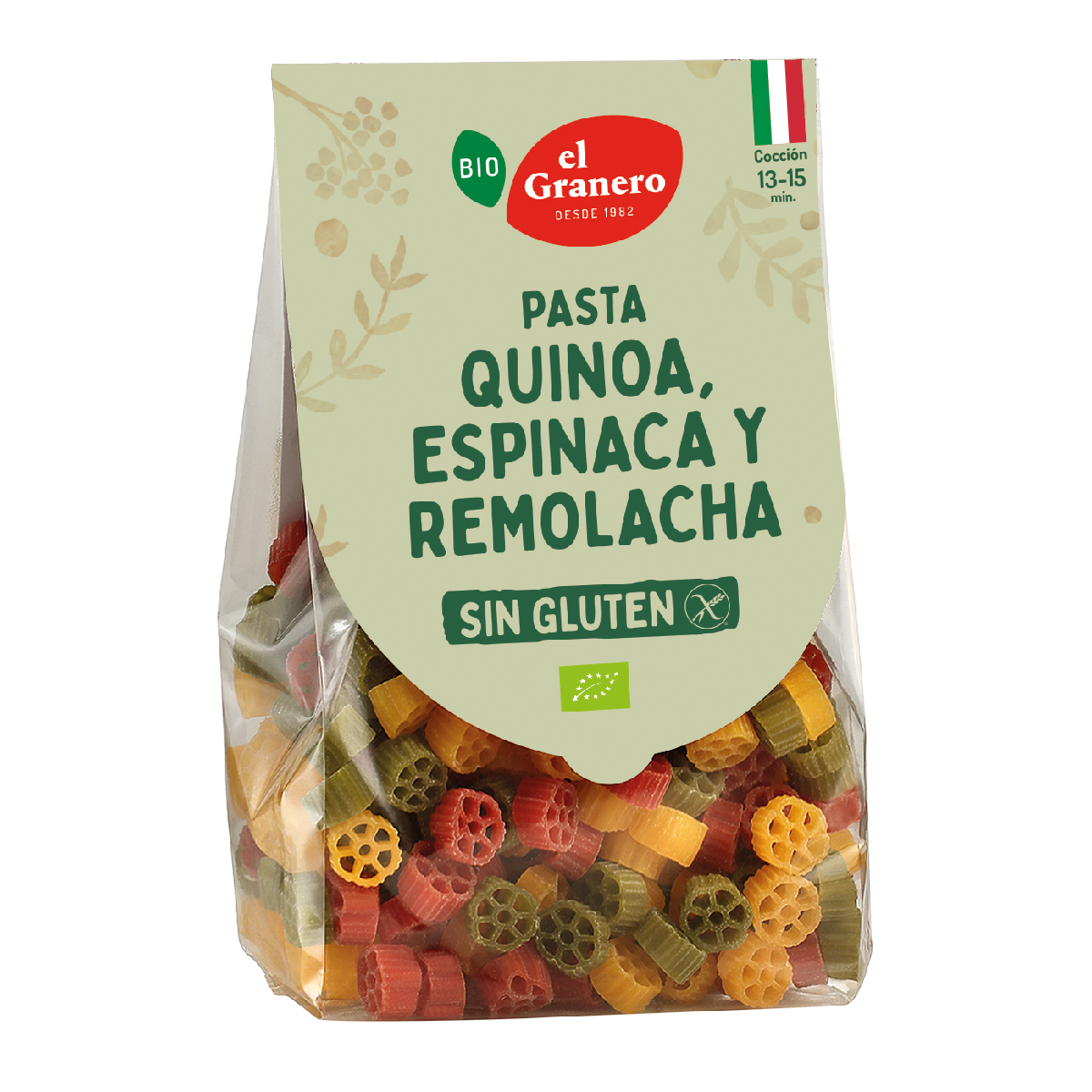 El Granero Pâtes Tricolores Bio Sans Gluten 250g