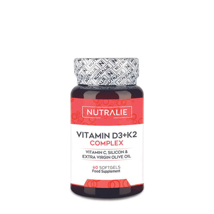 Nutralie Vitamine D3+K2 Complex 10000 UI + Vitamine C 60 gélules
