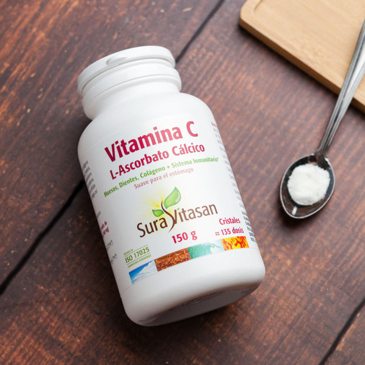 Vitamin C L-Ascorbat, Sura Vitasan, 150 g