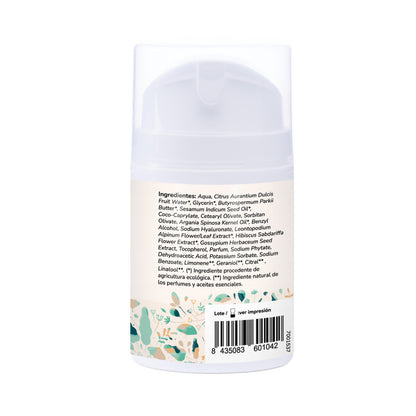 Fuktgivande ansiktskräm med argan och bomull Planeta Huerto 50 ml