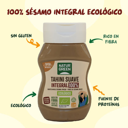 Biologische tahini, zacht en antiknoeiend, NaturGreen 270 g