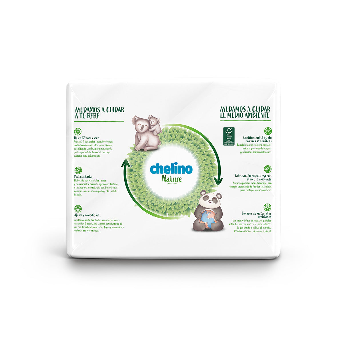 6-pack blöjor T6 17-28 kg Chelino Nature 27 st