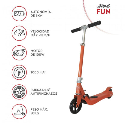 Elektrische step Olsson Fun Rood