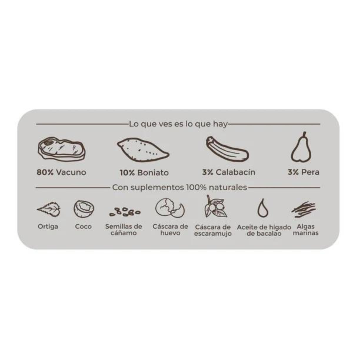 Mokra karma Barf dla psów Maravilla z wołowiną BIO Puromenu 800 g