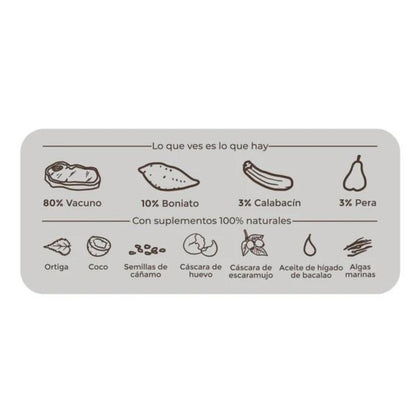 Mokra karma Barf dla psów Maravilla z wołowiną BIO Puromenu 800 g