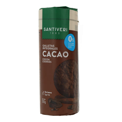 Biscuits complets au cacao 0 % sucres Santiveri 200 g