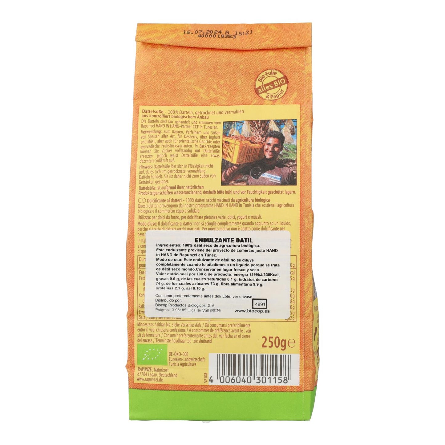 Rapunzel Date Sweetener 250 g