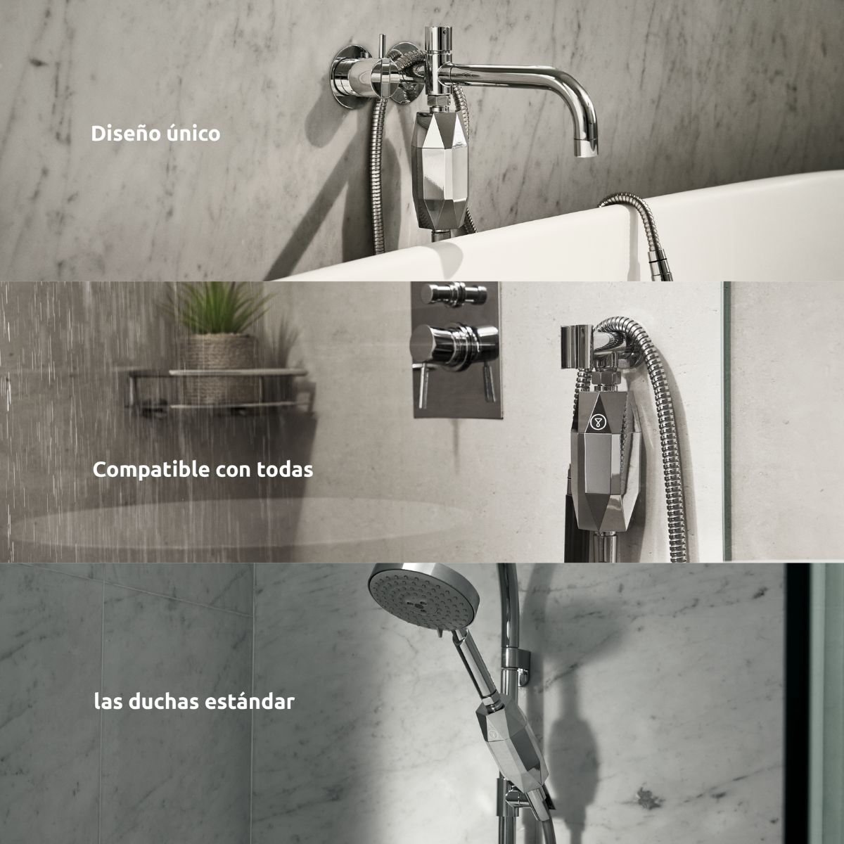 Jaarpakket douchefilter ShowerPro Diamond Tappwater