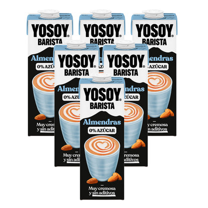 6er-Pack Barista-Mandeldrink Yosoy 1 l