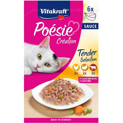 Vitakraft Vitakraft Poésie Creation Sauce Multipack 6 x 85 g wet cat food