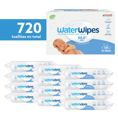 Pack of WaterWipes BIO Baby Wipes 720 Units