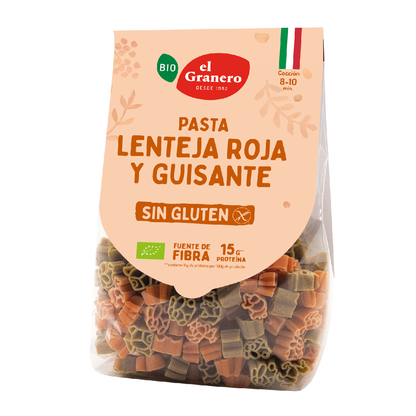 Pâte de lentilles et pois sans gluten Bio El Granero 250 g