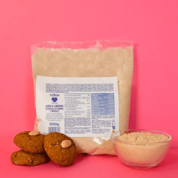Harina de almendra con vitaminas y minerales Nut&me 500 g