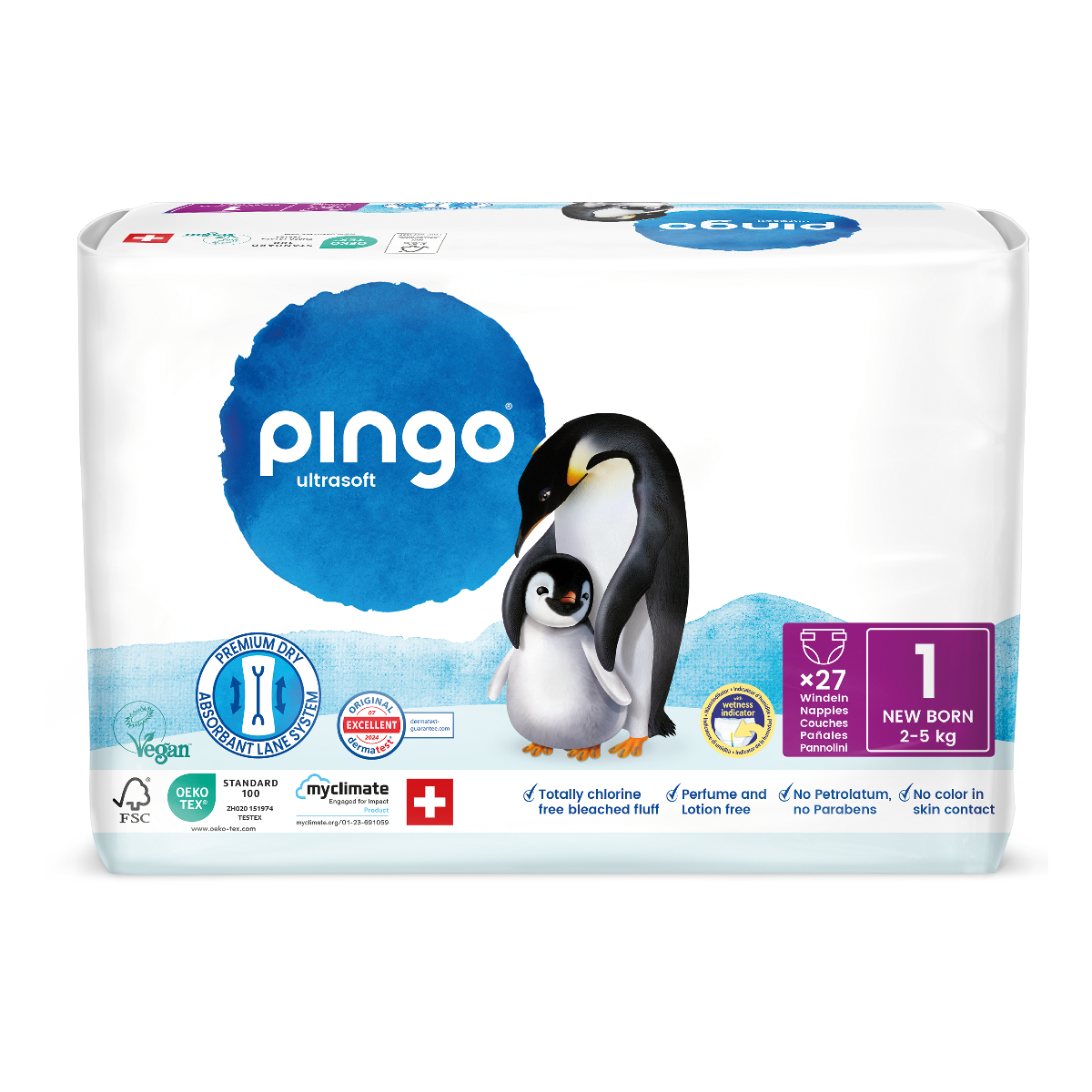 Pingo T1 Nappies (2-5 kg) 27 units