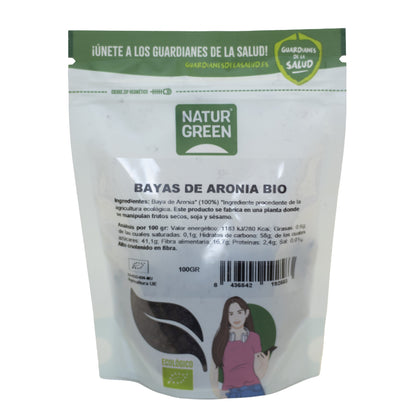 Aronia-bessen Naturgreen 100 g