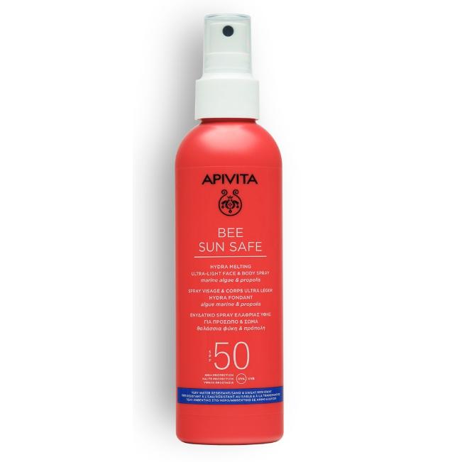 Spray solare Hydra Melting SPF50 Apivita 200 ml