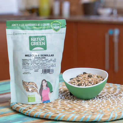 Blandning av 6 frön till sallad, NaturGreen, 450 g