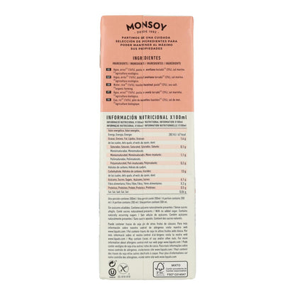 Biologische rijst- en hazelnootdrank Monsoy 1 l