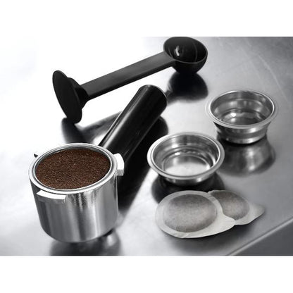 Delonghi Dedica Maestro Manual Espresso and Cappuccino Coffee Maker EC685.M metal