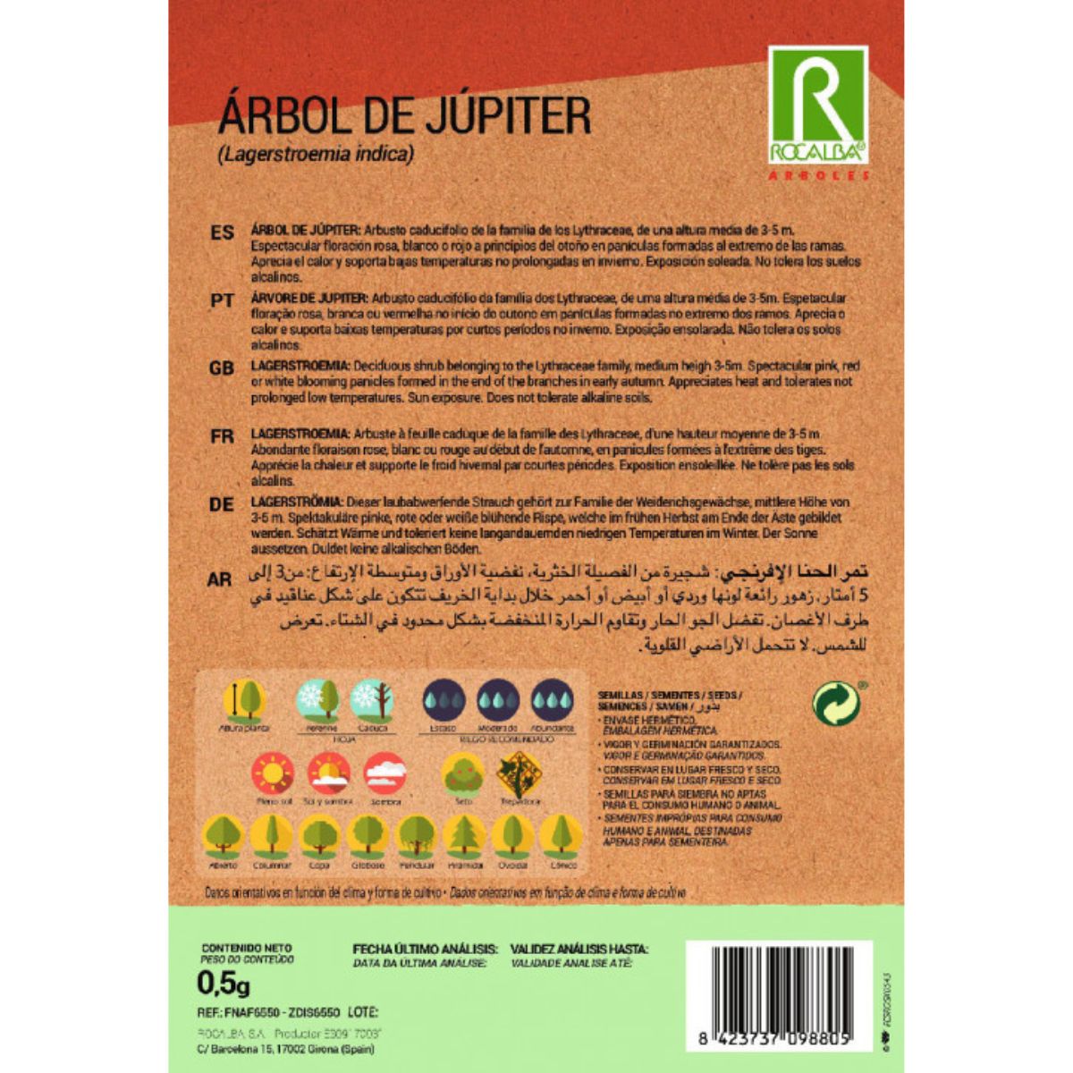 Semi di Lagerstroemia indica