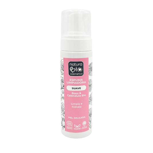 Mousse nettoyante douce Naturabio, NATURABIO, 200 ml